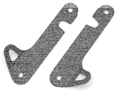 Tie-Down Brackets Black FLH14-Up (FR)