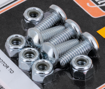 Disc screws/nuts 5/16-18x7/8" TXBH, zinc (FR)