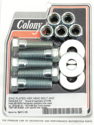 Rear Sprocket Bolt Kit spoke Zinc XL79-9 (FR)