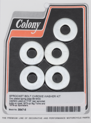 Sprocket Bolt Washer Kit BT73-up XL79-up (FR)