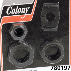 Rear Axle nut kit parkerized WL/A/C36-52 (FR)