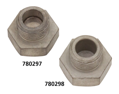 Plug gas/oil tank 45ci w/magnet WhitePlt