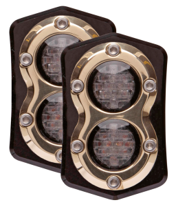 Vitys Taillight/licenseplte kit blk/brs