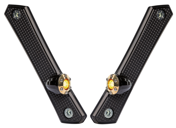 Vitys Front turnsignalkit black/brass (FR)
