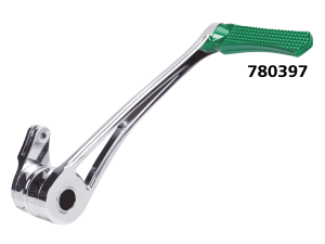 DMND BRAKE ARM CHR+GREEN PEG FLH/T14-UP