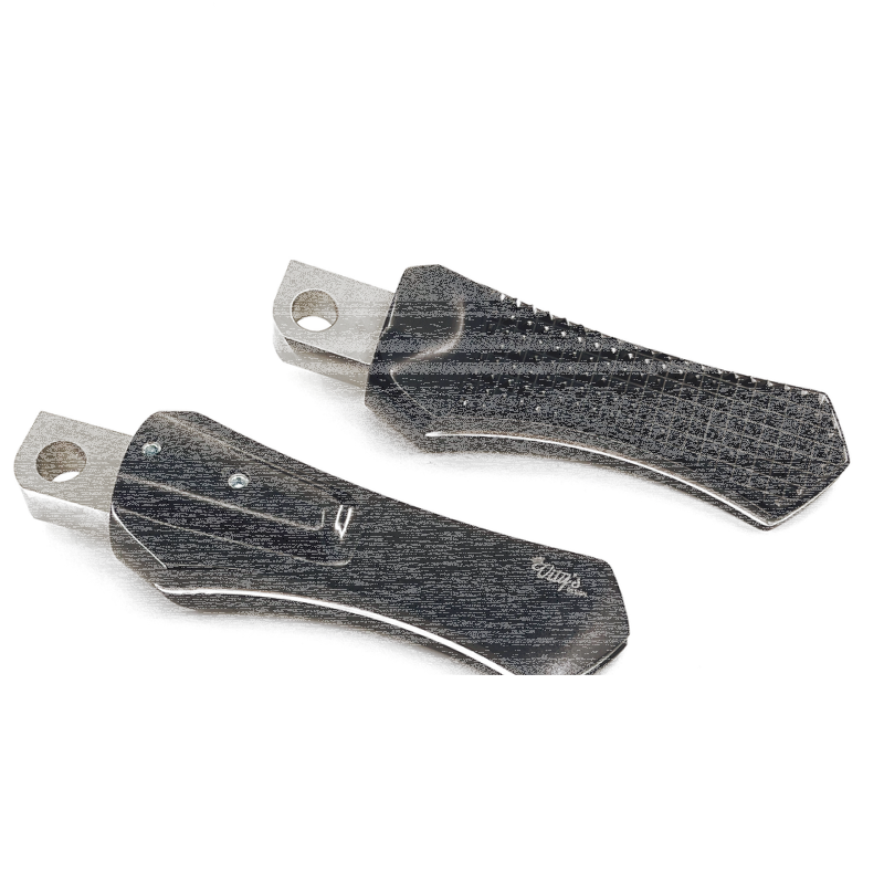 DIAMOND FOOTPEGS BLK CONTR CUT (FR)