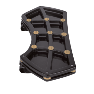 DIAMOND FR FLRBRD BLK W/ GEMS BRASS (FR)