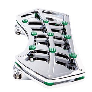 DIAMOND FR FLRBRD CHR W/ GEMS GREEN (FR)