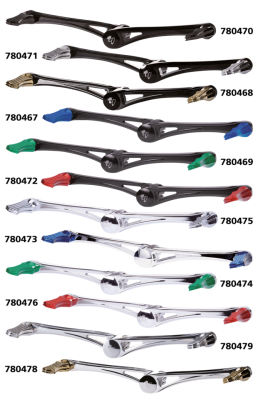 DMND HEEL/TOE SHIFT KIT BLK W/ GREEN PEG (FR)