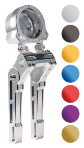 10" Adj. Risers/Gauge Silver FXLRS22-Up (FR)