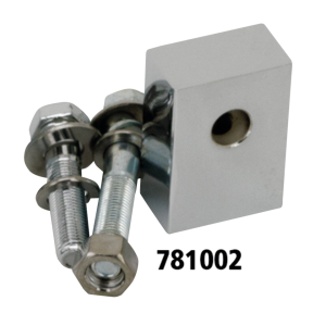 Chrome headlamp mount block FLST97-UP (FR)