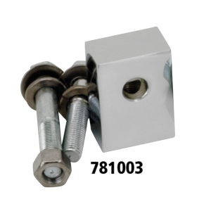 Chrome headlamp mount block FLST86-96 (FR)