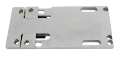 Adjustable transmission plate 79-86 chro