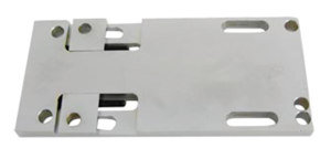 Adjustable transmission plate 79-86 chro (FR)