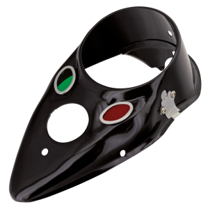 Black cat eye dash cover with lenses (FR)