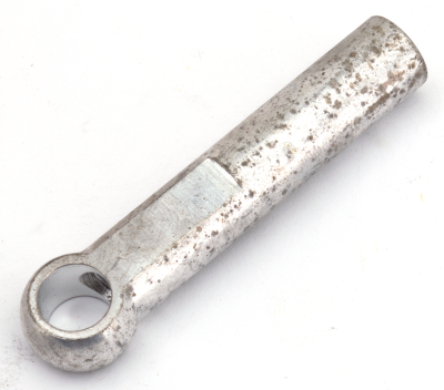 End hand shifter rod white plated (FR)
