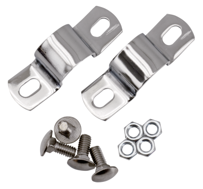 U-Clamps oil tank mount chrome BT36-57 (FR)