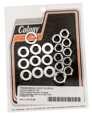 Trans side cover nut kit BT36-84 Chrome (FR)