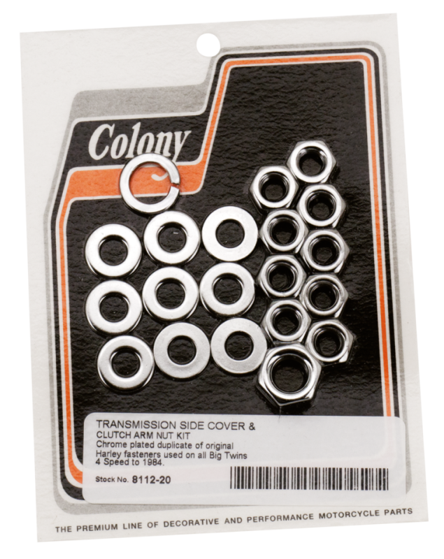 Trans side cover nut kit BT36-84 WhiPla (FR)
