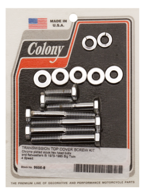 Trans top cover screw kit BT79-85 Chrome (FR)