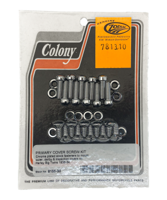 Chrome Primary + derby screw kit BT36-64