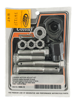 Lower engine mount kit, white, BT37-47