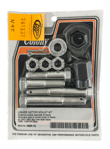 Lower engine mount kit, white, BT37-47 (FR)