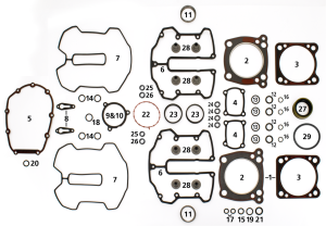 25Pck O-Ring Coolant Manifold M-8 (FR)