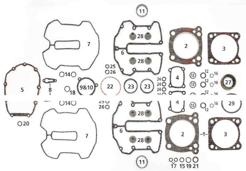10Pck Seal Intake Manifold M-8 viton (FR)