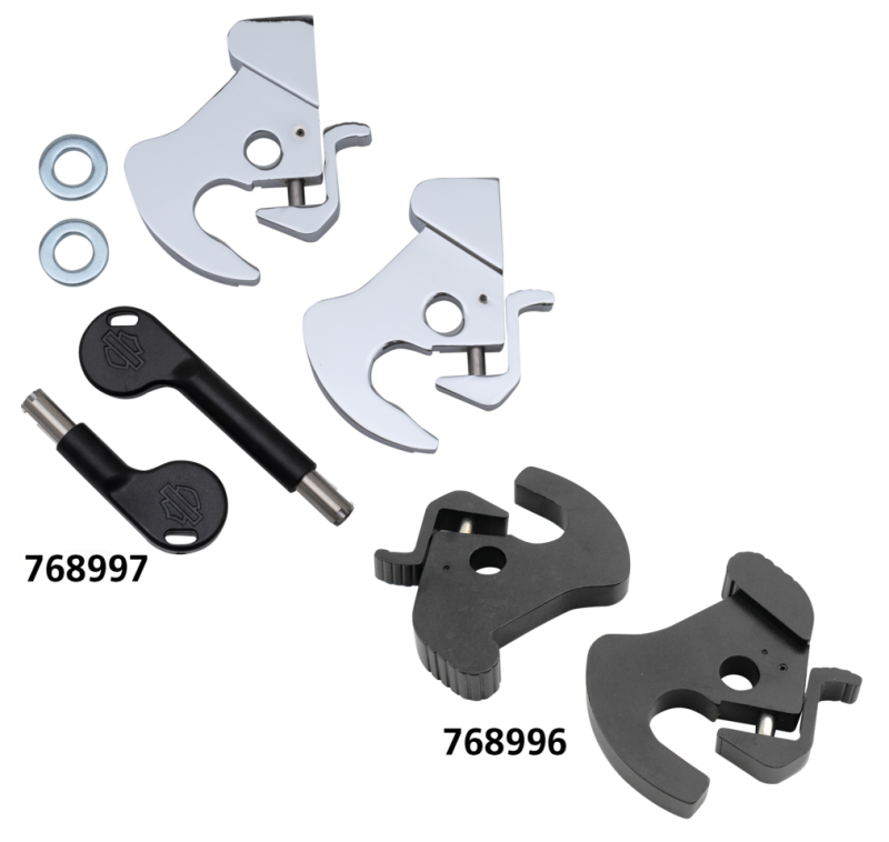 Chrome locking latch kit (FR)
