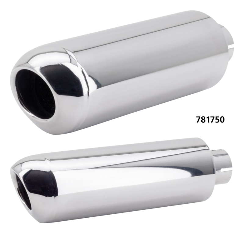Oval muffler Stainless steel 2" I.D. (FR)