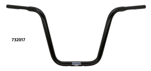 TBW Apehanger 1-1/4" 40cm 3 hole Black (FR)