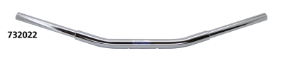TBW Drag bar 1-1/4" 80cm  3 hole Chrome (FR)