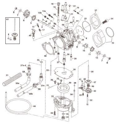 Body assy., carb - Super E (FR)