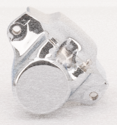 Chrome RR brake caliper only FLH/T86-99 (FR)