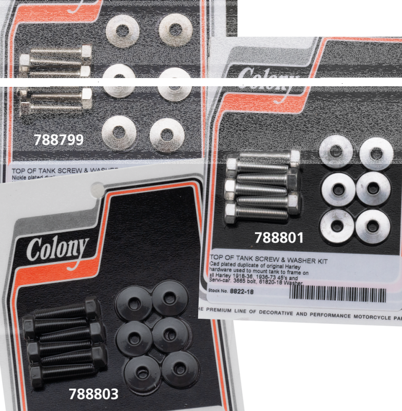 Tank top strip screw/washer kit Parkeriz (FR)