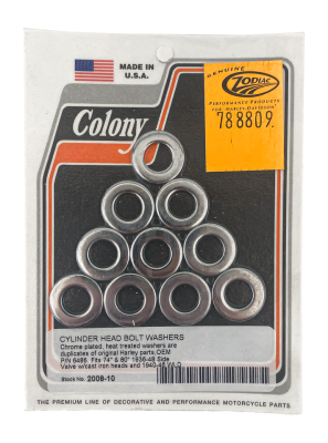 Chr Head Bolt Washers SV w/cast iron hds (FR)