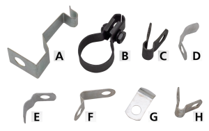 Zinc Spark Plug Cable Bracket (FR)