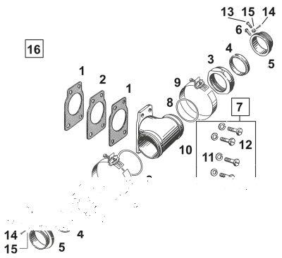 10pck Intake manifold rivet BT48-54 (FR)