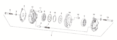 Rotor, Set, Oil Pump suppply (FR)