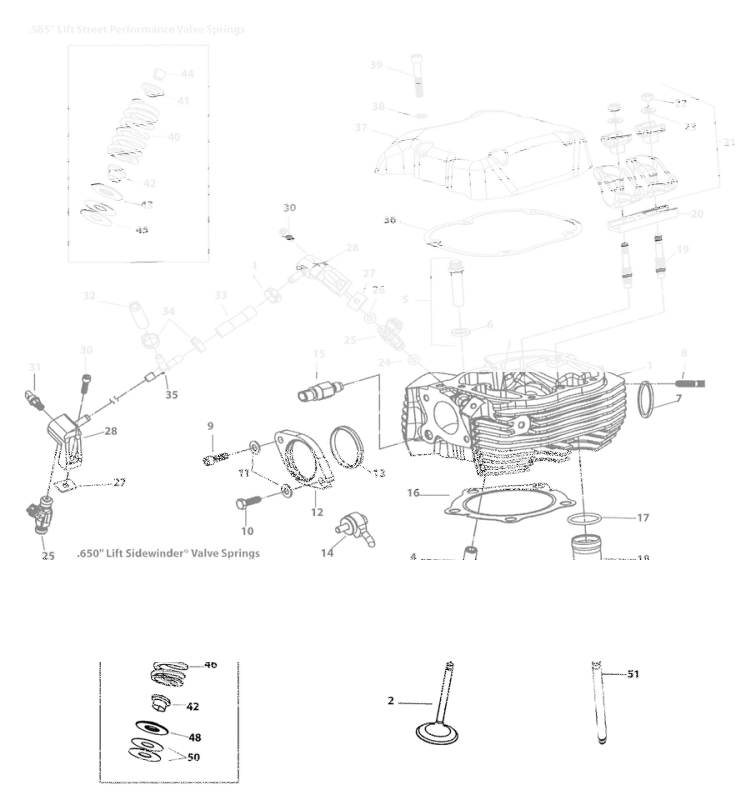 Seat, intake - 2" - 1984-up  (#18020-83) (FR)