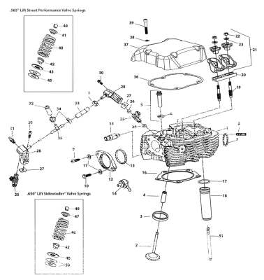 Seat, intake - 2" - 1984-up  (#18020-83) (FR)