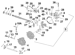 Pawl carrier XL74-84, BT79-86 (FR)