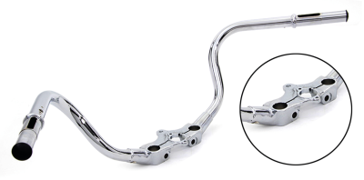 Speedster Offset Handlebar Chrome 46-48 (FR)