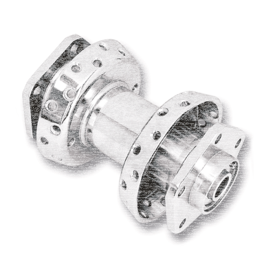 Hub, front FXWG80-up #43663-80A (FR)