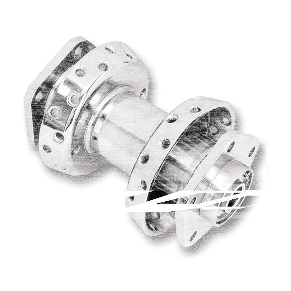 Wheel hub 86-99 rear chrome (FR)