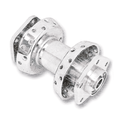 Wheel hub 86-99 rear chrome (FR)