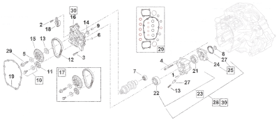 GHDP Cam chain tensioner ME17-up (FR)