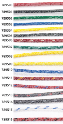 Cloth covered wire pure black 25ft (FR)