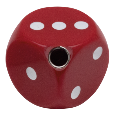Dice shifter knob red w/ white dots (FR)